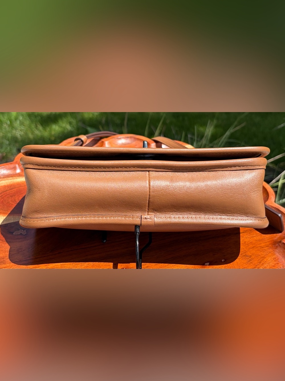 Coach LE 75th Anniversary Penny Pocket Purse Saddle Brown Leather F57461 EUC - Picture 11 of 17